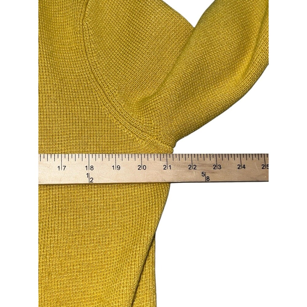 Talbots Milano Stitch Sweater Jacket Harvest Sun Yellow Size Medium Cardigan NWT - Picture 4 of 8